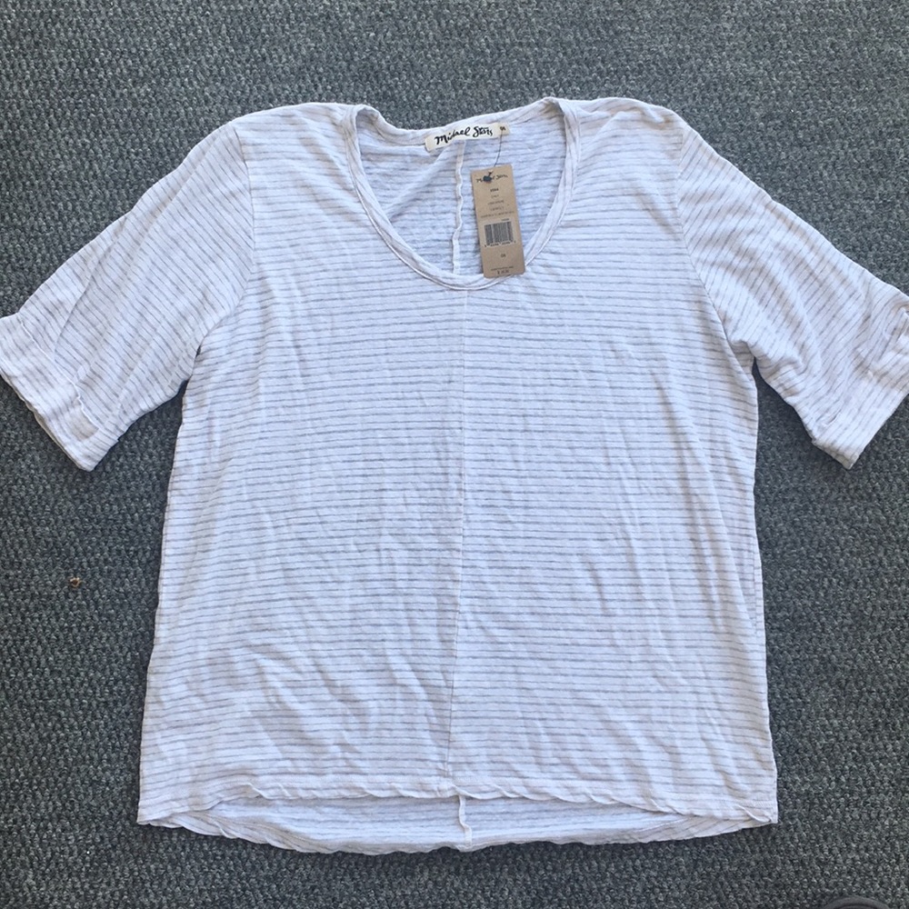 Michael Stars scoop neck w/ cuffed sleeves size OS
